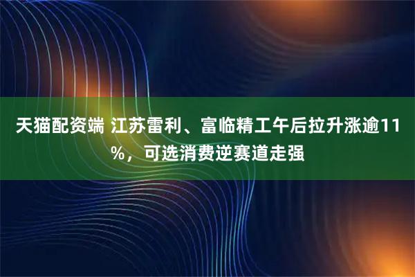 天猫配资端 江苏雷利、富临精工午后拉升涨逾11%，可选消费逆赛道走强