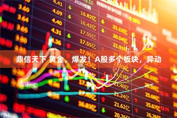 鼎信天下 黄金，爆发！A股多个板块，异动